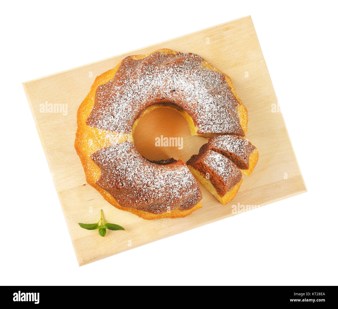 En gâteau bundt Banque D'Images