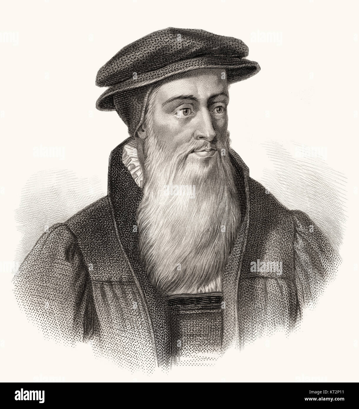 John Knox, c. 1514-1572, un pasteur écossais, chef de la Réforme Protestante Banque D'Images