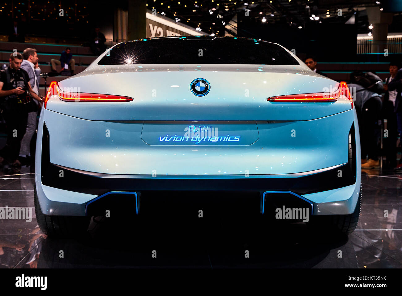 Francfort, Allemagne - le 12 septembre 2017 : 2017 BMW i Vision Dynamics Concept présenté sur le 67-ème Salon International de l'Automobile de Francfort (IAA) dans le Mess Banque D'Images