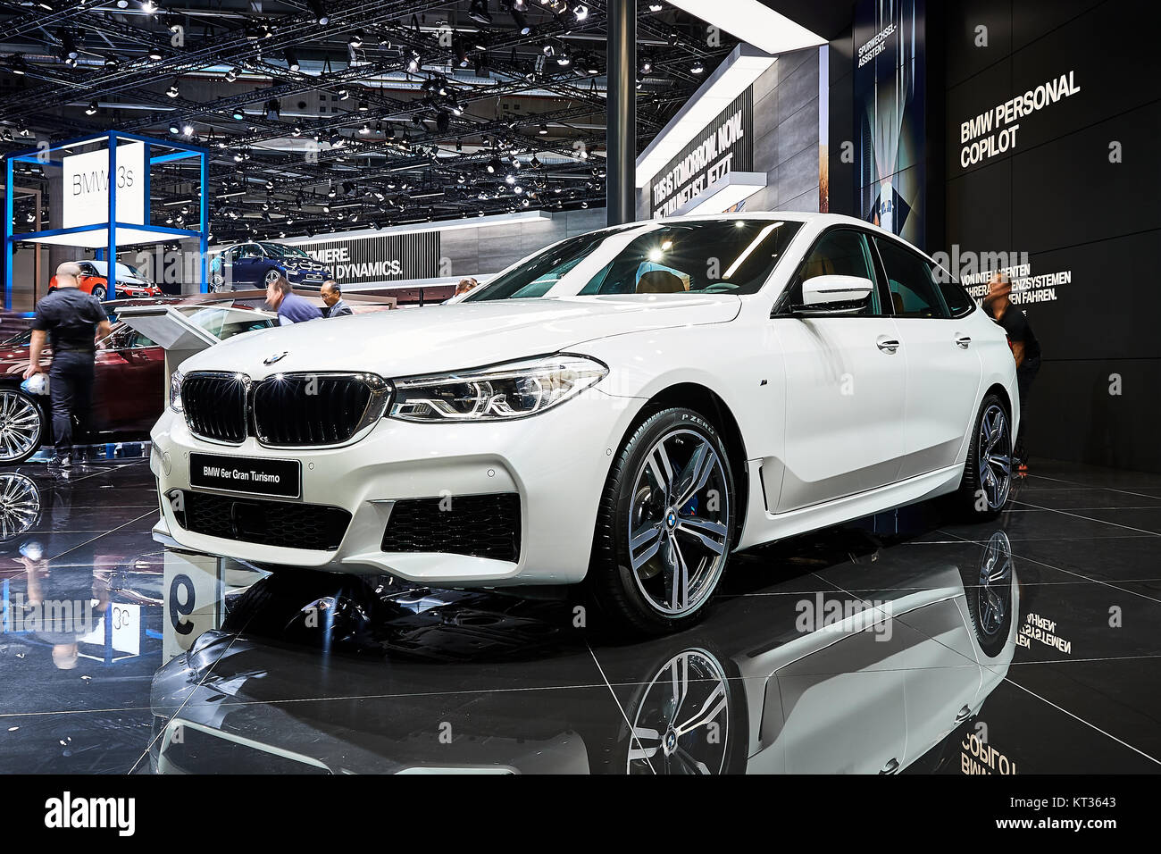 Francfort, Allemagne - le 12 septembre 2017 : 2017 BMW Série 6 GT présentés sur le 67-ème Salon International de l'Automobile de Francfort (IAA) dans le parc des expositions Messe Frankfurt Banque D'Images