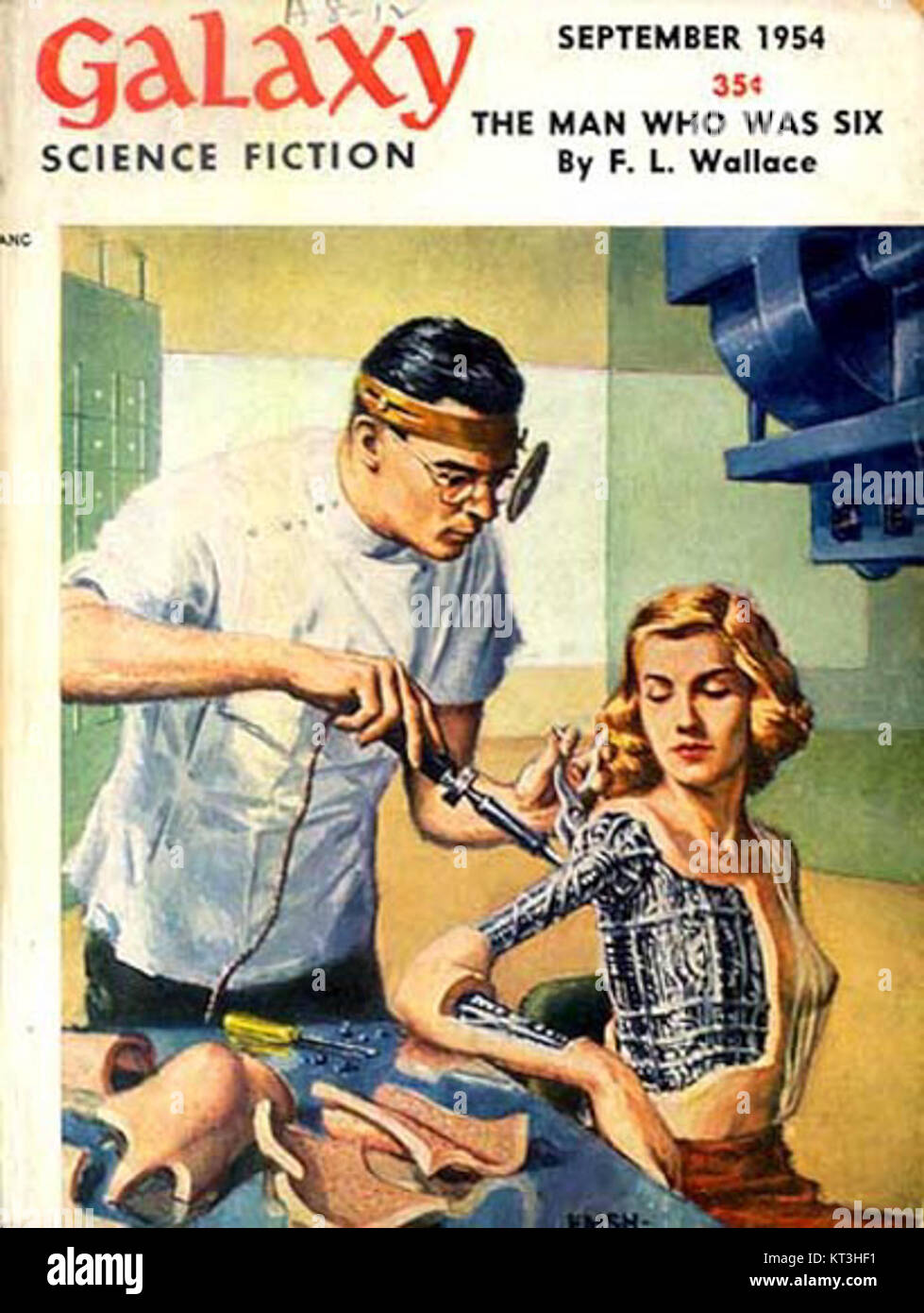 Une image de 1954 d'un modèle Galaxy, représentant une vision du milieu du XXe siècle du design futuriste dans l'art et la technologie. Banque D'Images