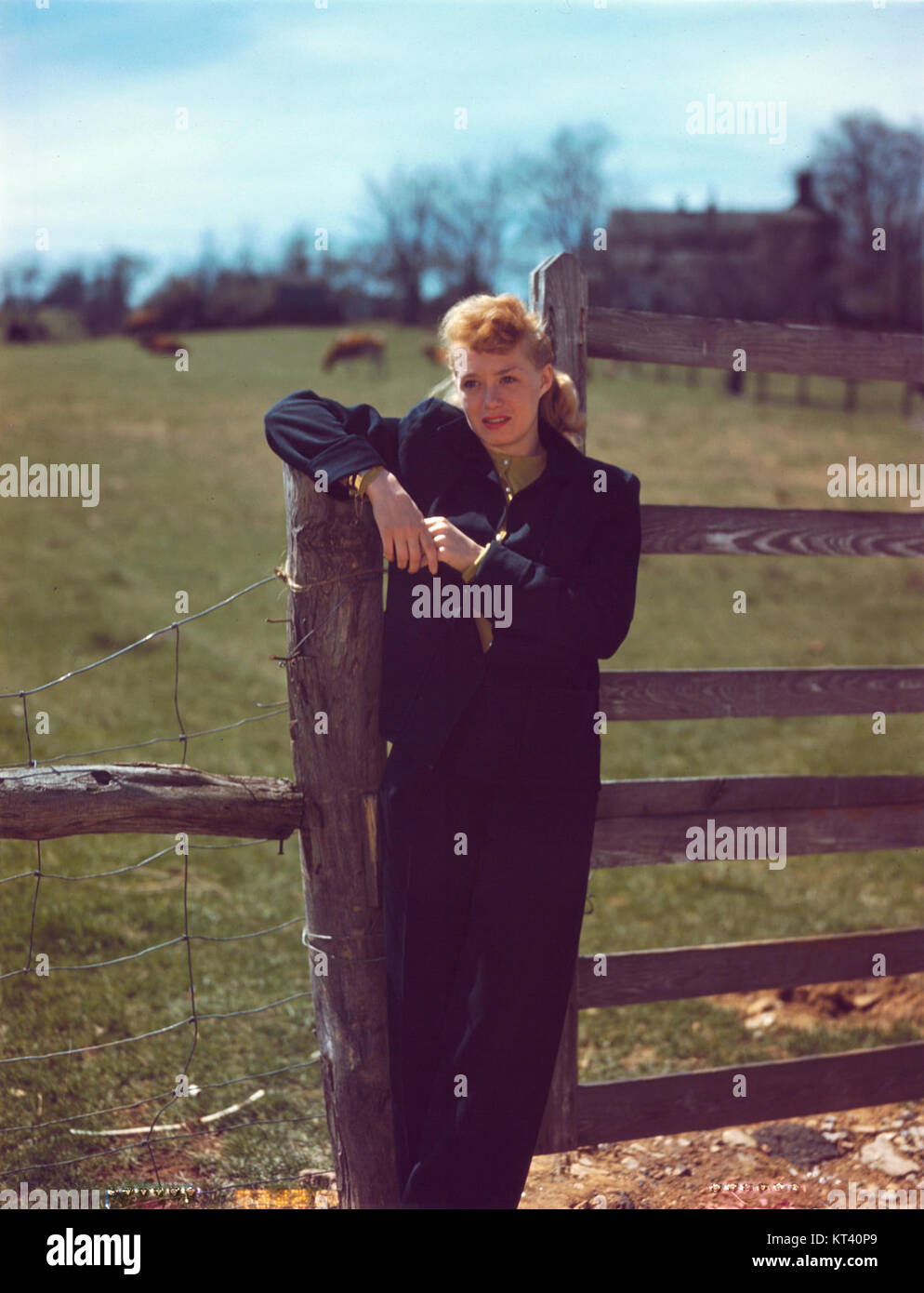 Un disque ou une image de June Christy, chanteuse de jazz américaine, documentant sa carrière et ses contributions artistiques à la scène jazz. Banque D'Images