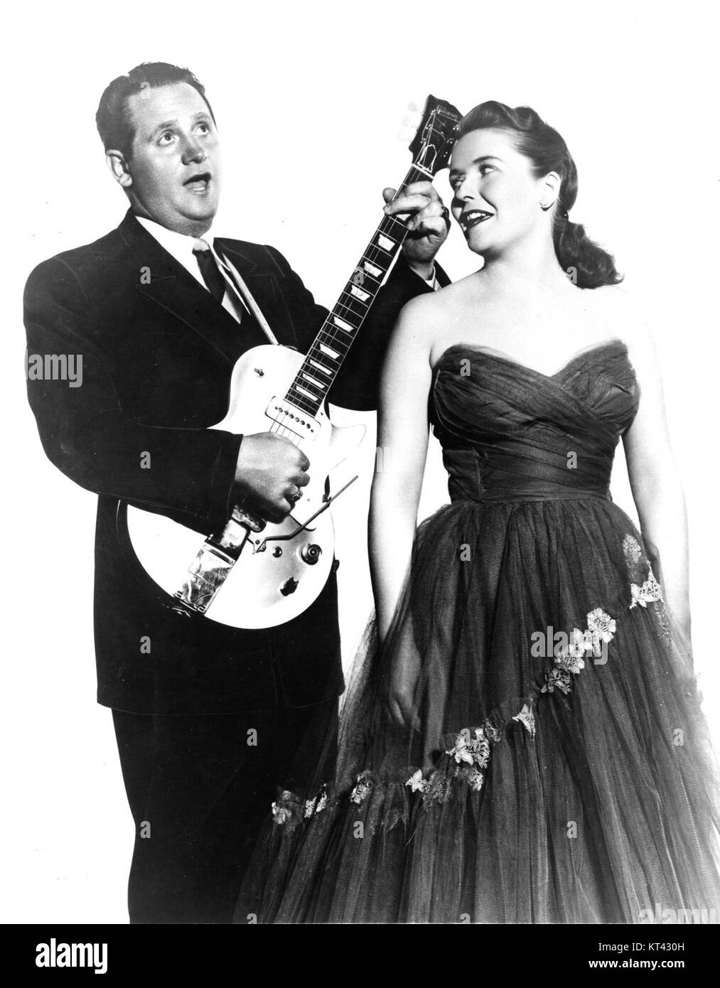 Les Paul et Mary Ford 1954 Banque D'Images