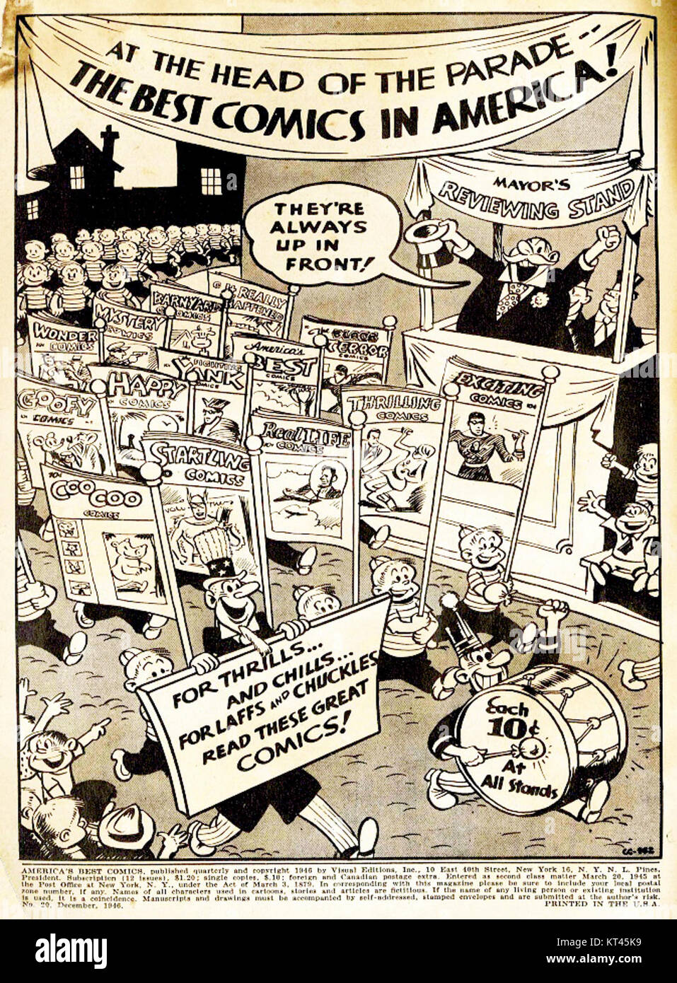 Une référence à l'édition 2002 de Americas Best Comics. Banque D'Images