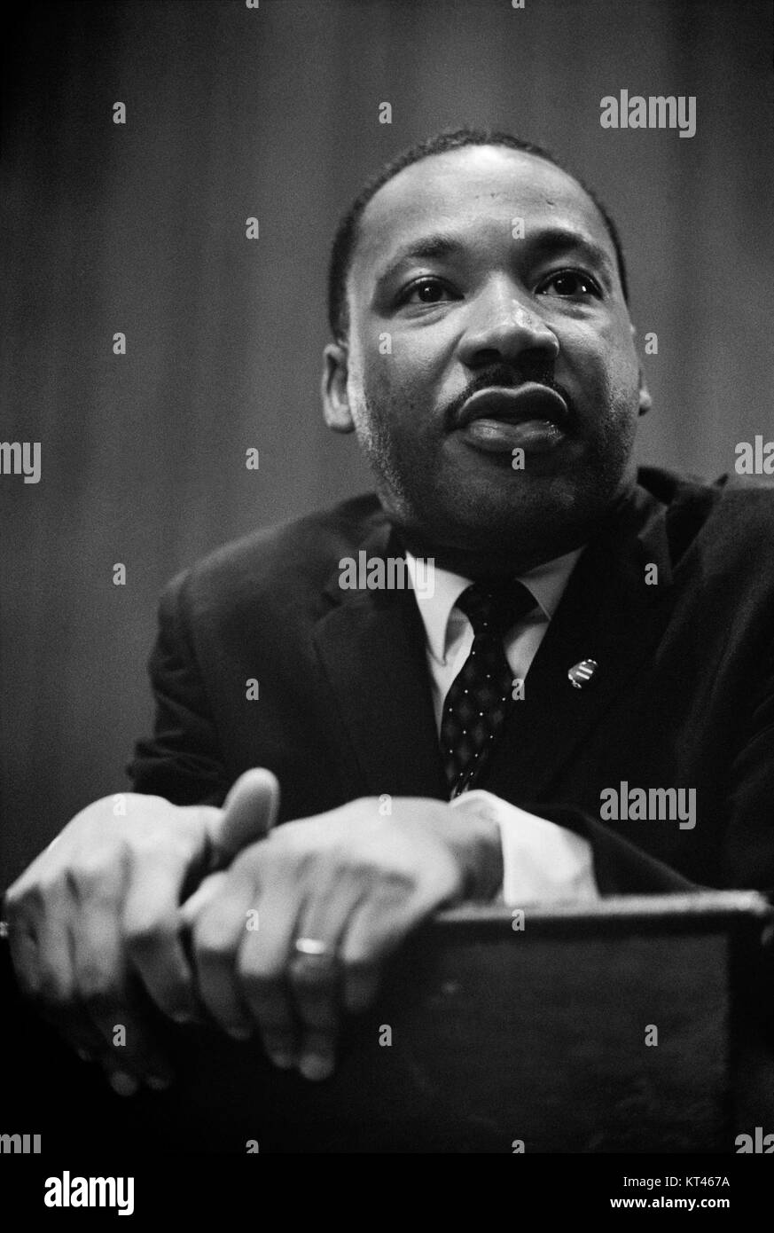Martin Luther King conférence de presse 01269u modifier Banque D'Images