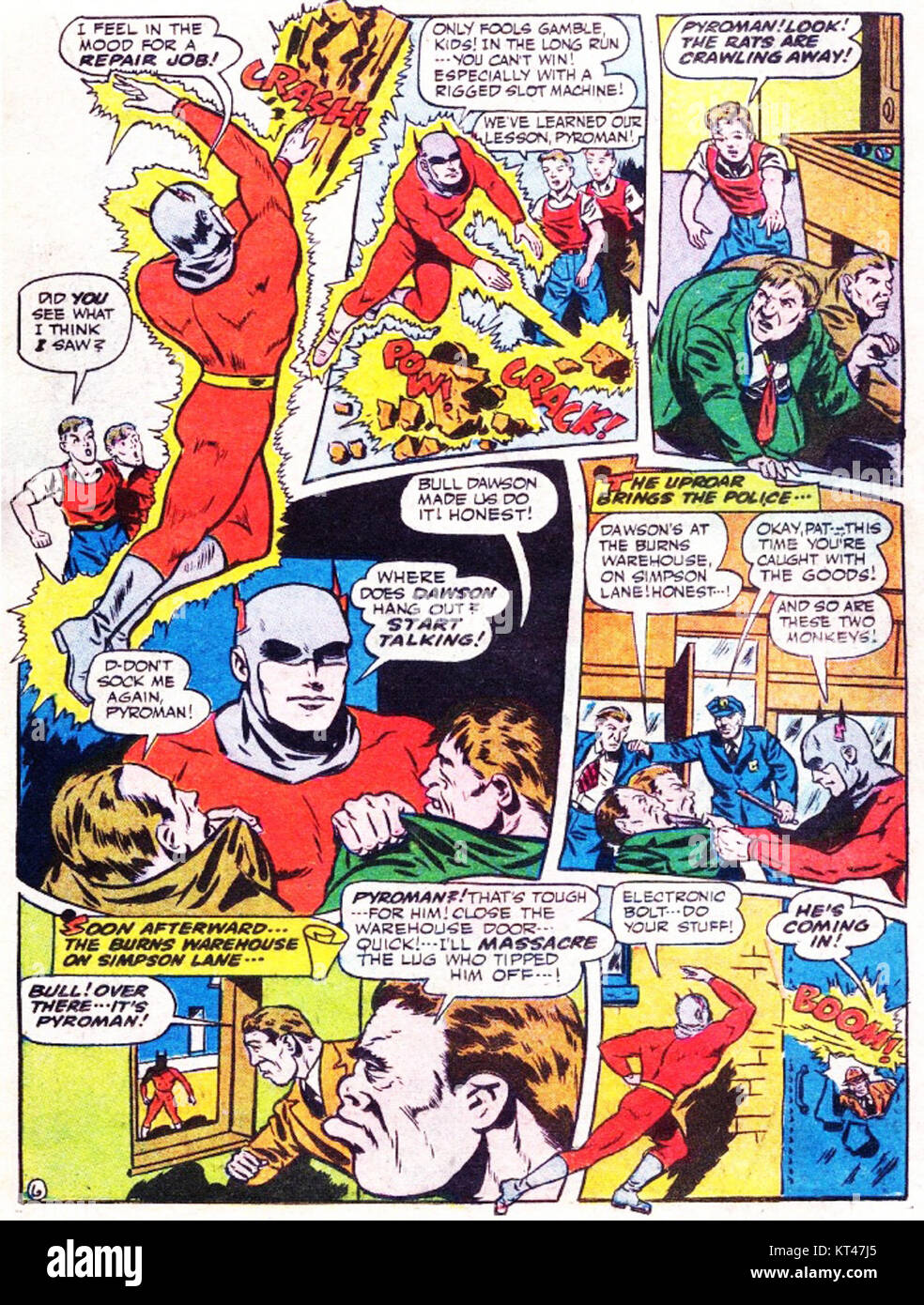 Couverture de « America's Best Comics » numéro 22274, avec des images de super-héros classiques. Banque D'Images