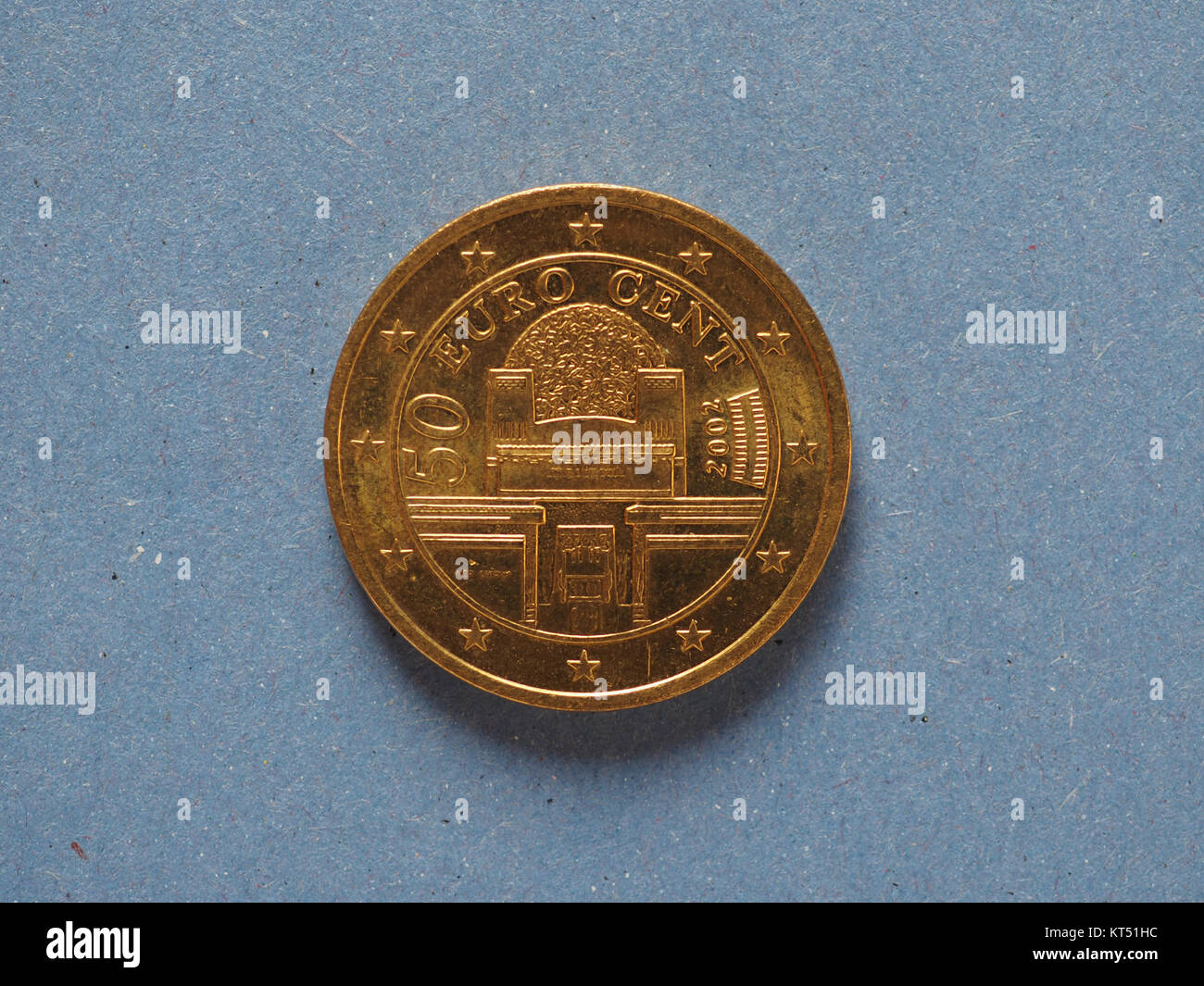 Pièce de 50 cents, de l'Union européenne, l'Autriche Banque D'Images