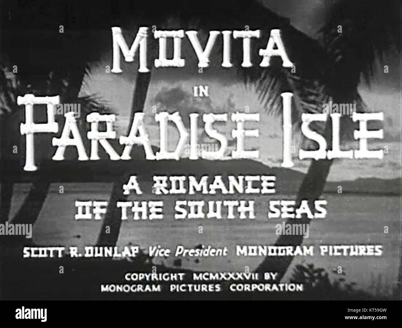 Paradise Isle (1937) est un film qui relève du genre musical, connu pour sa musique vibrante et ses numéros de danse. Le film est sorti pendant l'âge d'or d'Hollywood, mettant en vedette un mélange de comédie, de drame et de romance. Il présente un scénario qui met l'accent sur les thèmes de l'amour, de l'aventure et des paramètres tropicaux. Banque D'Images