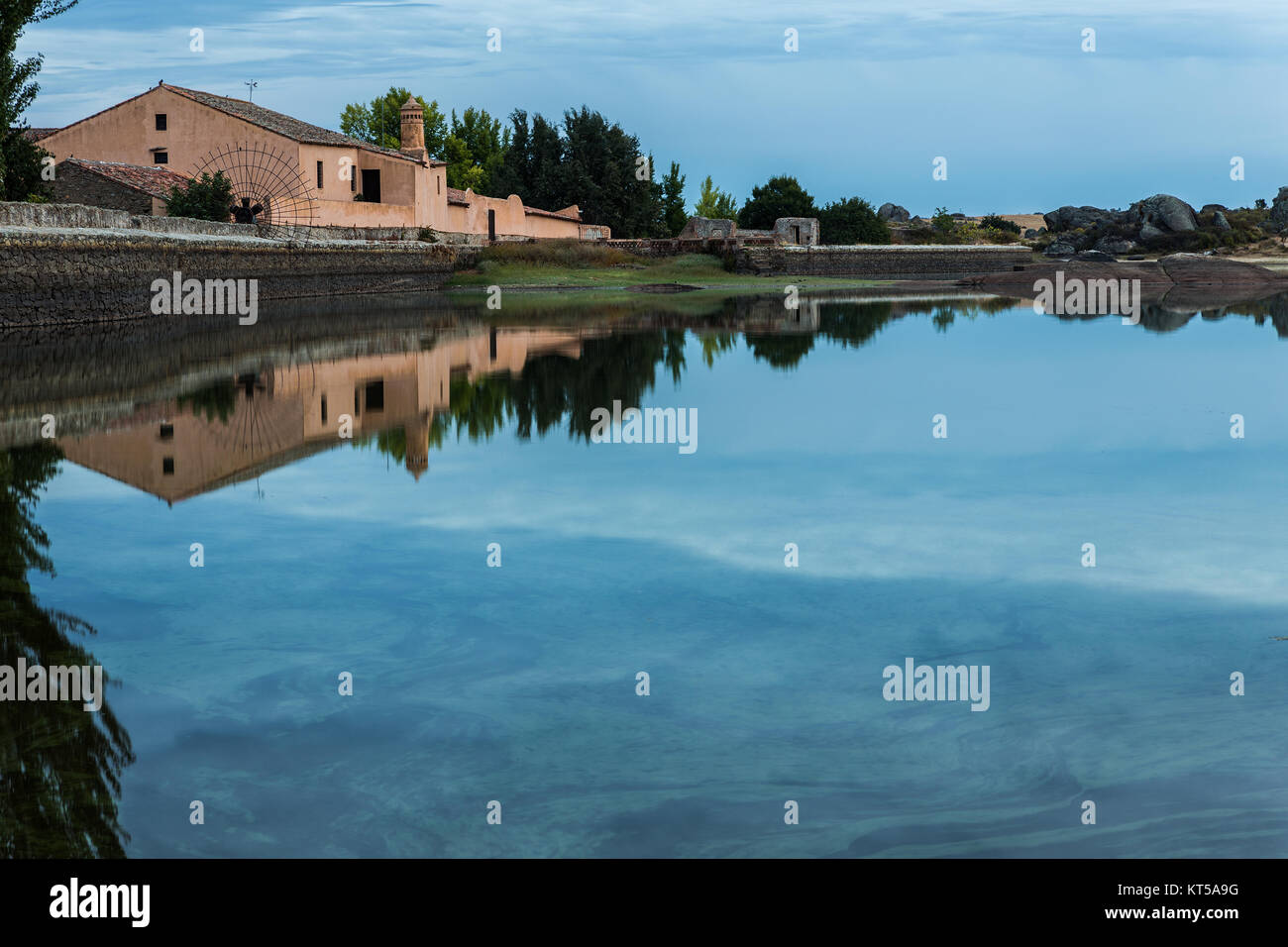 Paysage dans le parc naturel de l'Barruecos. L'Estrémadure. L'Espagne. Banque D'Images