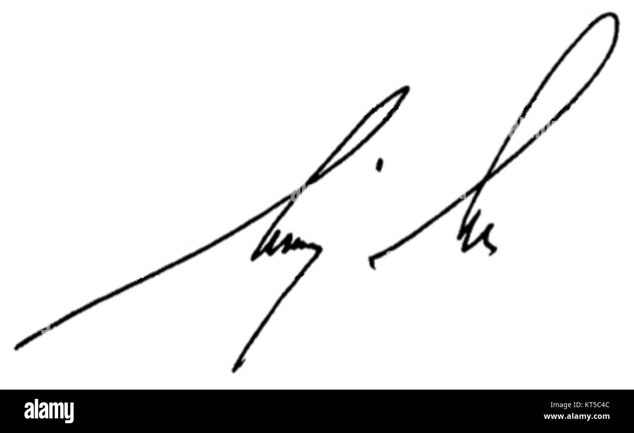 Andrzej Duda 0 Signature Banque D'Images