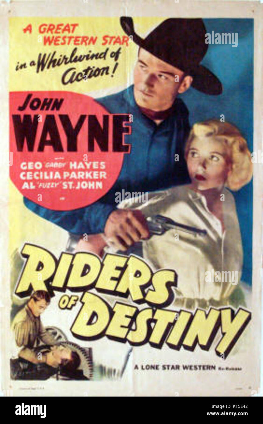 Riders of Destiny poster Banque D'Images