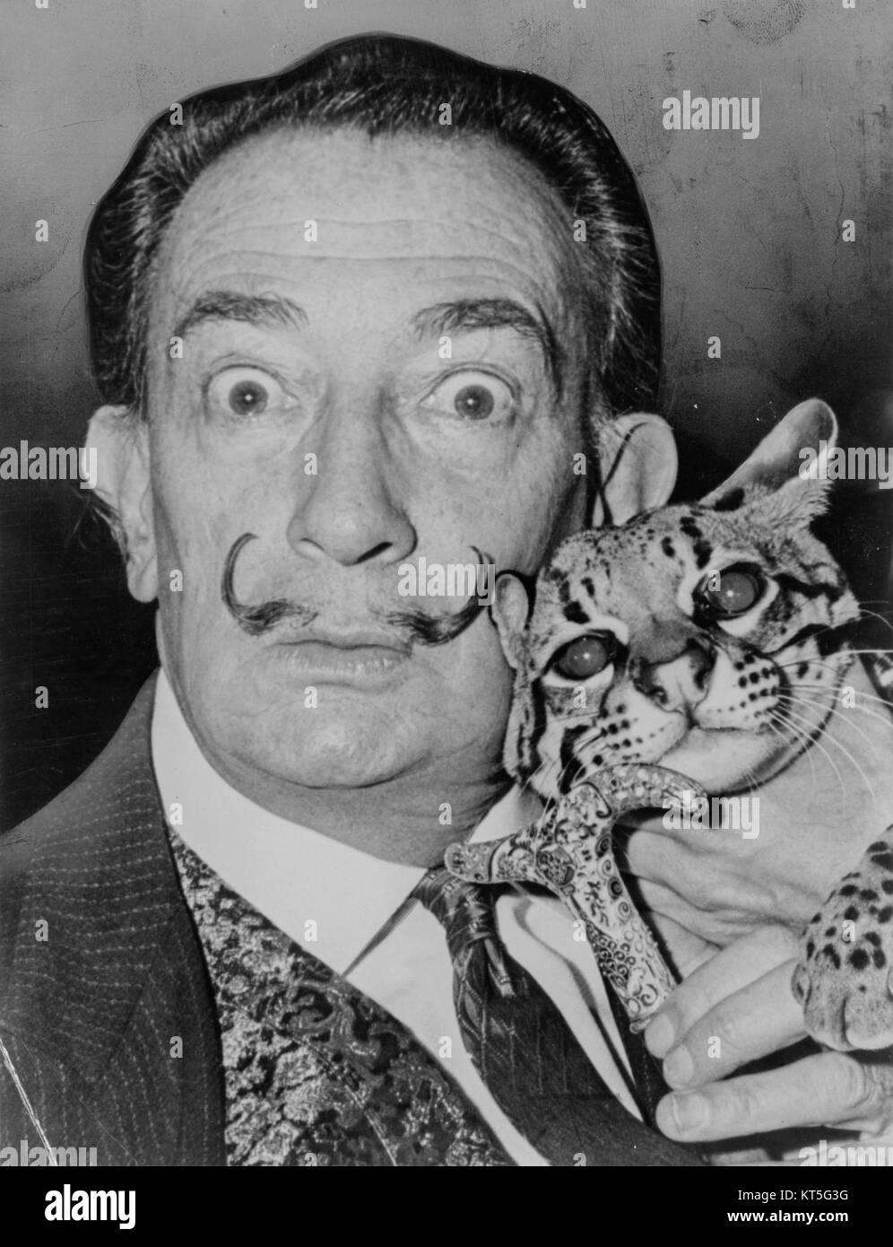 Cette œuvre de Salvador Dalí faisait partie de l'exposition universelle de New York de 1939. Connu pour son style surréaliste, le travail de Dalí capture des images oniriques, brouillant les frontières entre réalité et fantaisie. Banque D'Images