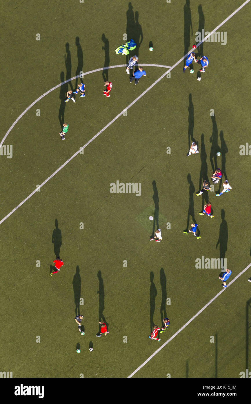 Terrain de sport en Papenloh Rhynern, club de football amateur, amateurs de football formation, Hamm, Ruhr, Rhénanie du Nord-Westphalie, Allemagne, Europe, Hamm, R Banque D'Images