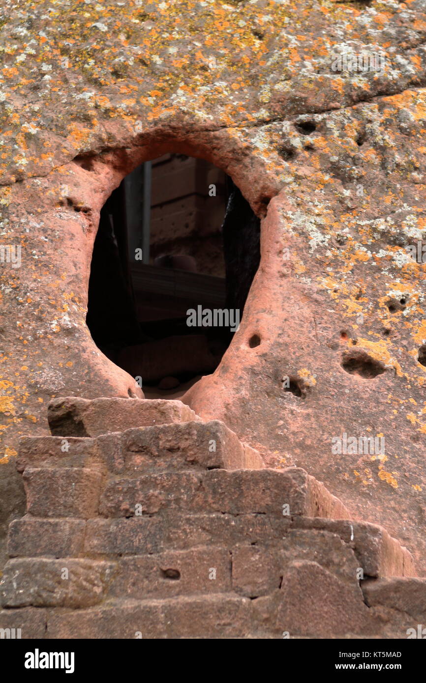 La roche églises de Lalibela en Ethiopie Banque D'Images