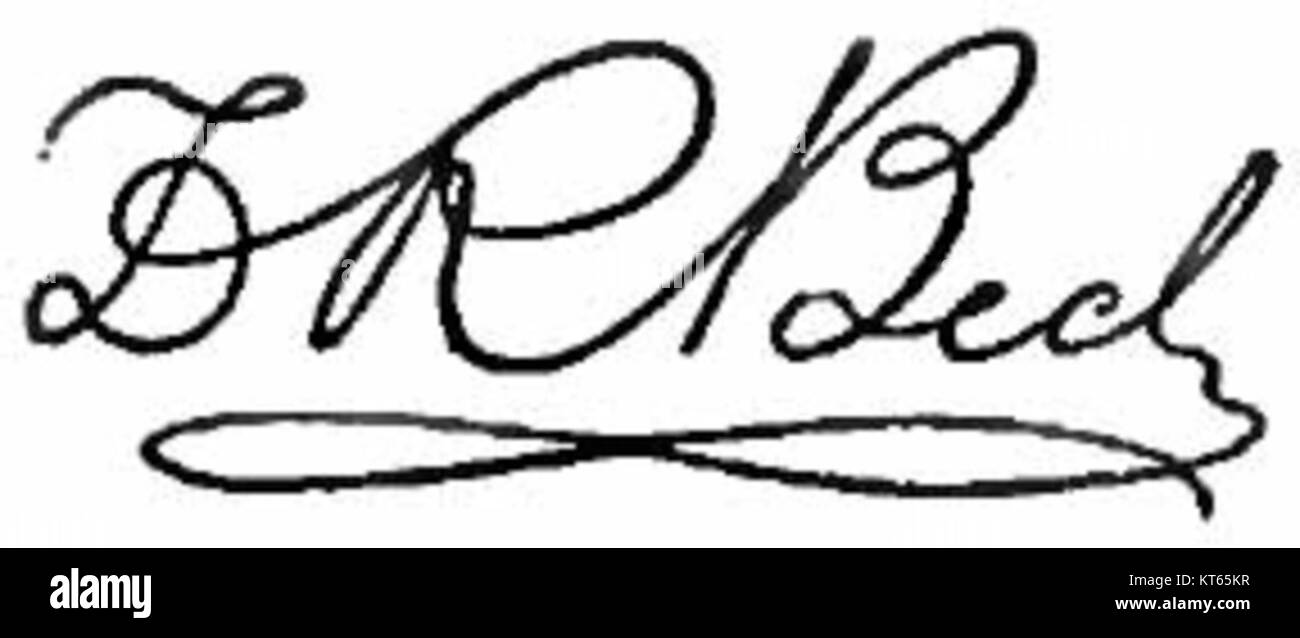 Appletons' Beck Theodoric Romeyn signature Banque D'Images