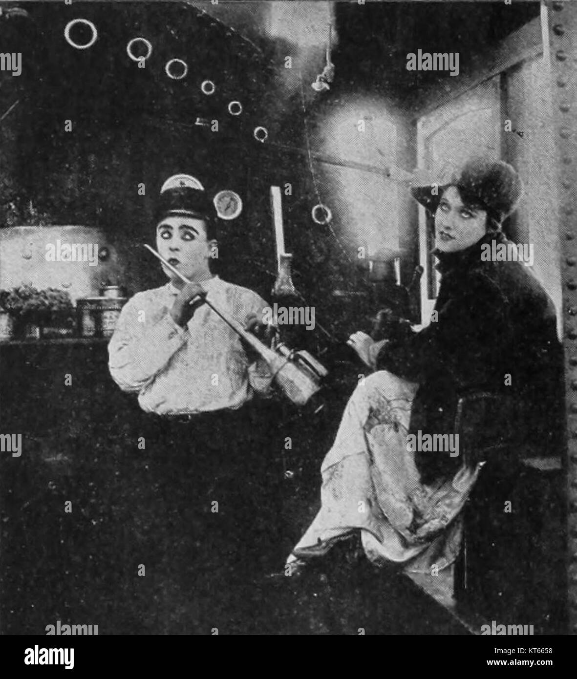 Teddy at the Throttle est un film historique, documentant les premières années du cinéma et mettant en valeur le développement du cinéma à travers une narration visuelle captivante. Banque D'Images