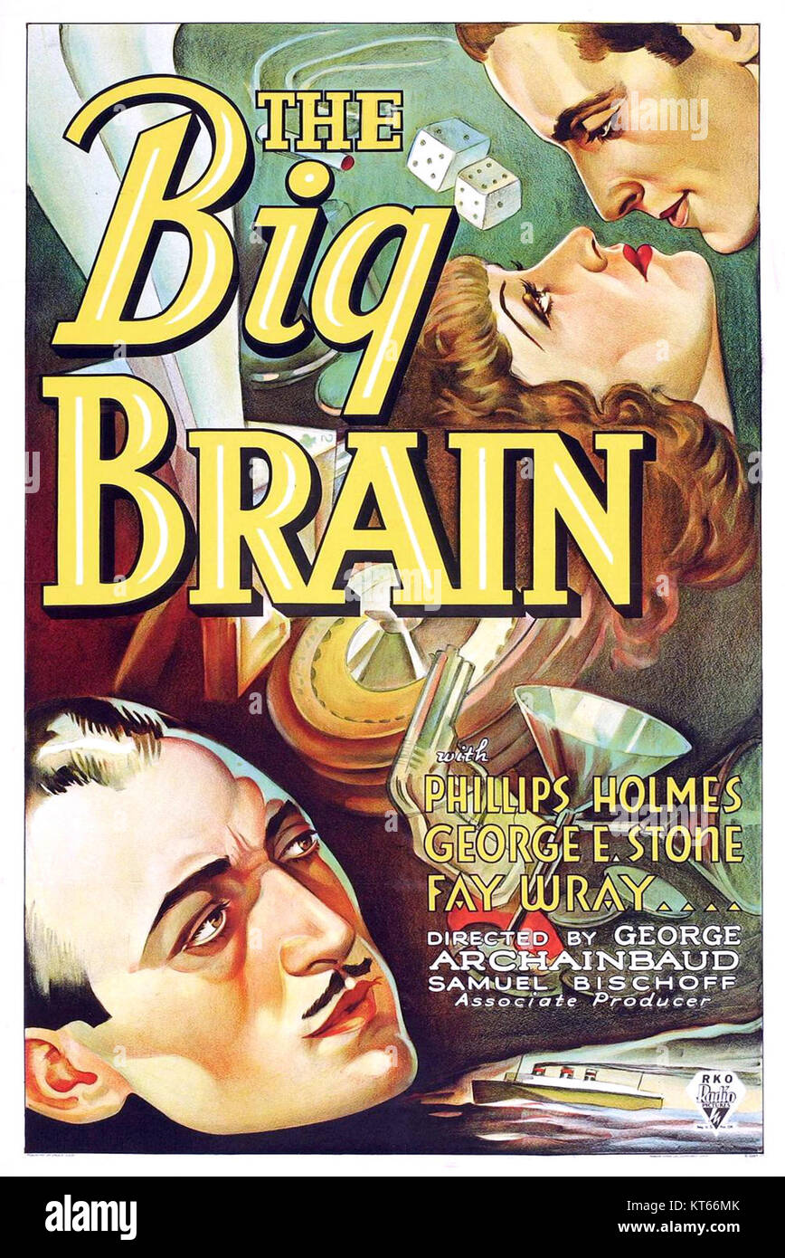 L'affiche Big Brain est une représentation visuelle liée au concept du cerveau humain. Il sert d'outil pédagogique, illustrant les fonctions et les structures du cerveau. Banque D'Images