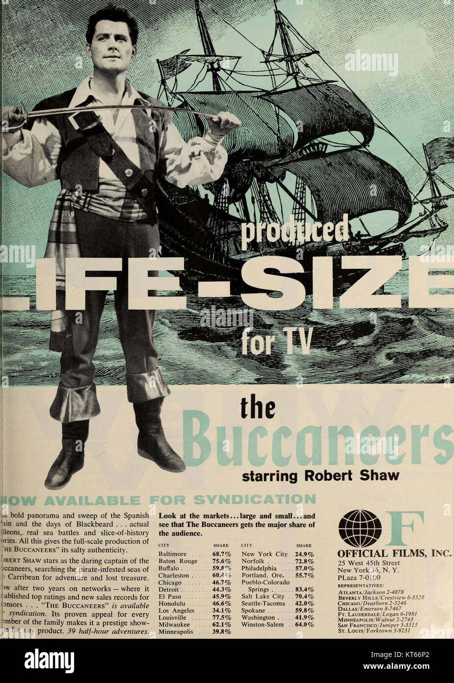 Cette image présente une publicité promotionnelle pour les Buccaneers, datée du 13 septembre 1958. Il met en évidence un parrainage, éventuellement lié au sport, au divertissement, ou à un événement historique associé à l'équipe ou à la franchise. Banque D'Images