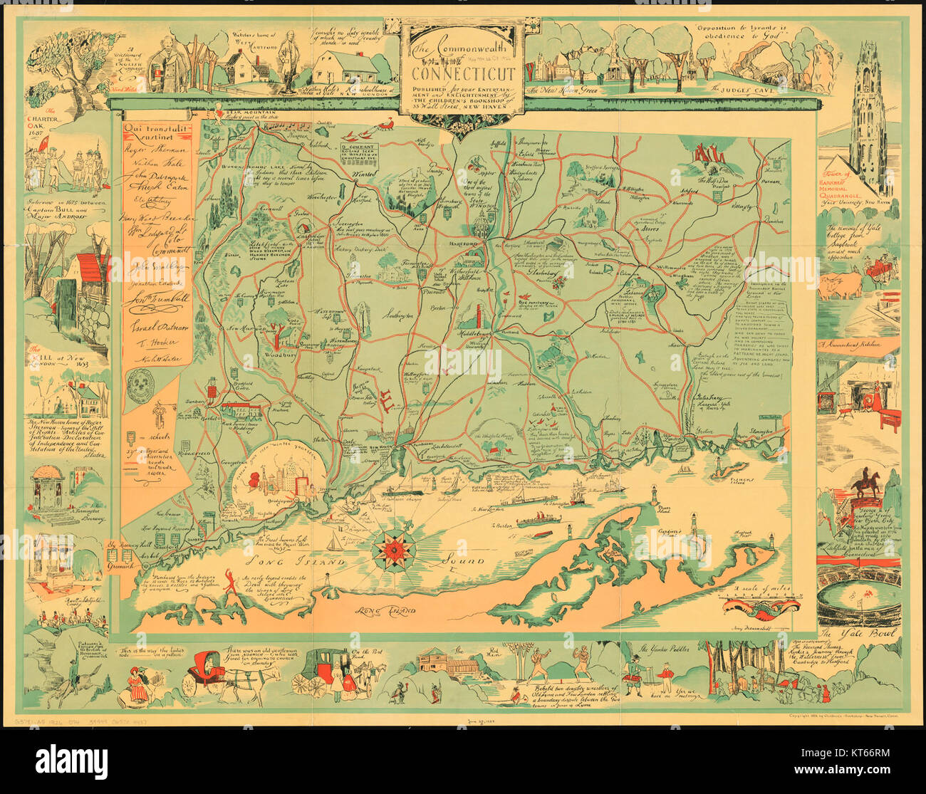 Le Commonwealth du Connecticut, un État du nord-est des États-Unis, connu pour sa riche histoire, sa culture et sa structure gouvernementale. Banque D'Images
