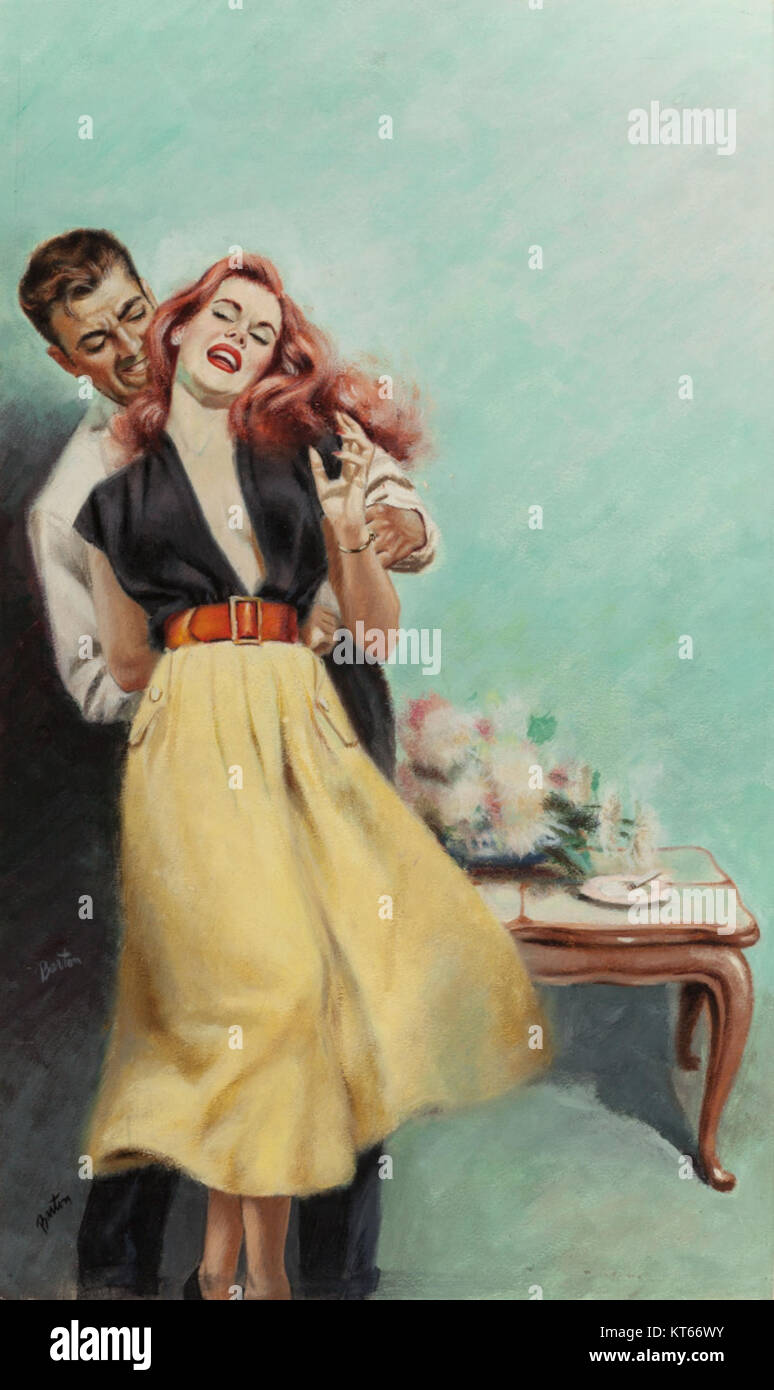 'The Fast Buck' est un roman graphique de Harry Barton, publié en 1952. Connu pour son art dynamique et son histoire captivante, il explore les thèmes du crime et de la tromperie, capturant l'essence du noir américain d'après-guerre. Banque D'Images