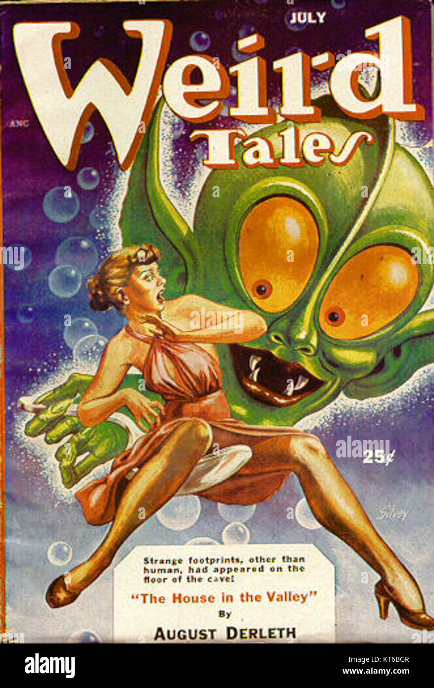 Weird Tales Juillet 1953 Banque D'Images