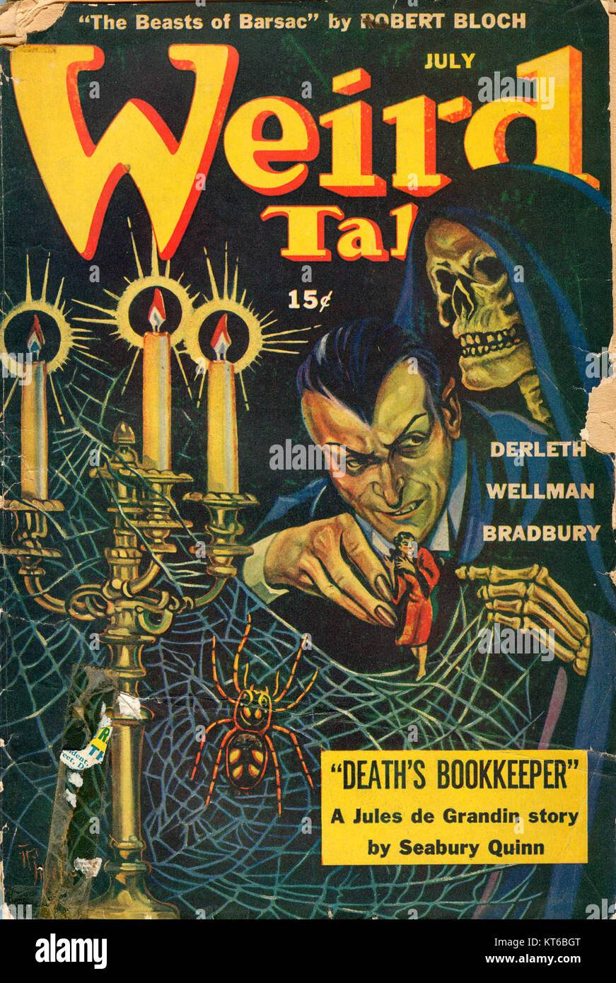 Weird Tales Juillet 1944 Banque D'Images