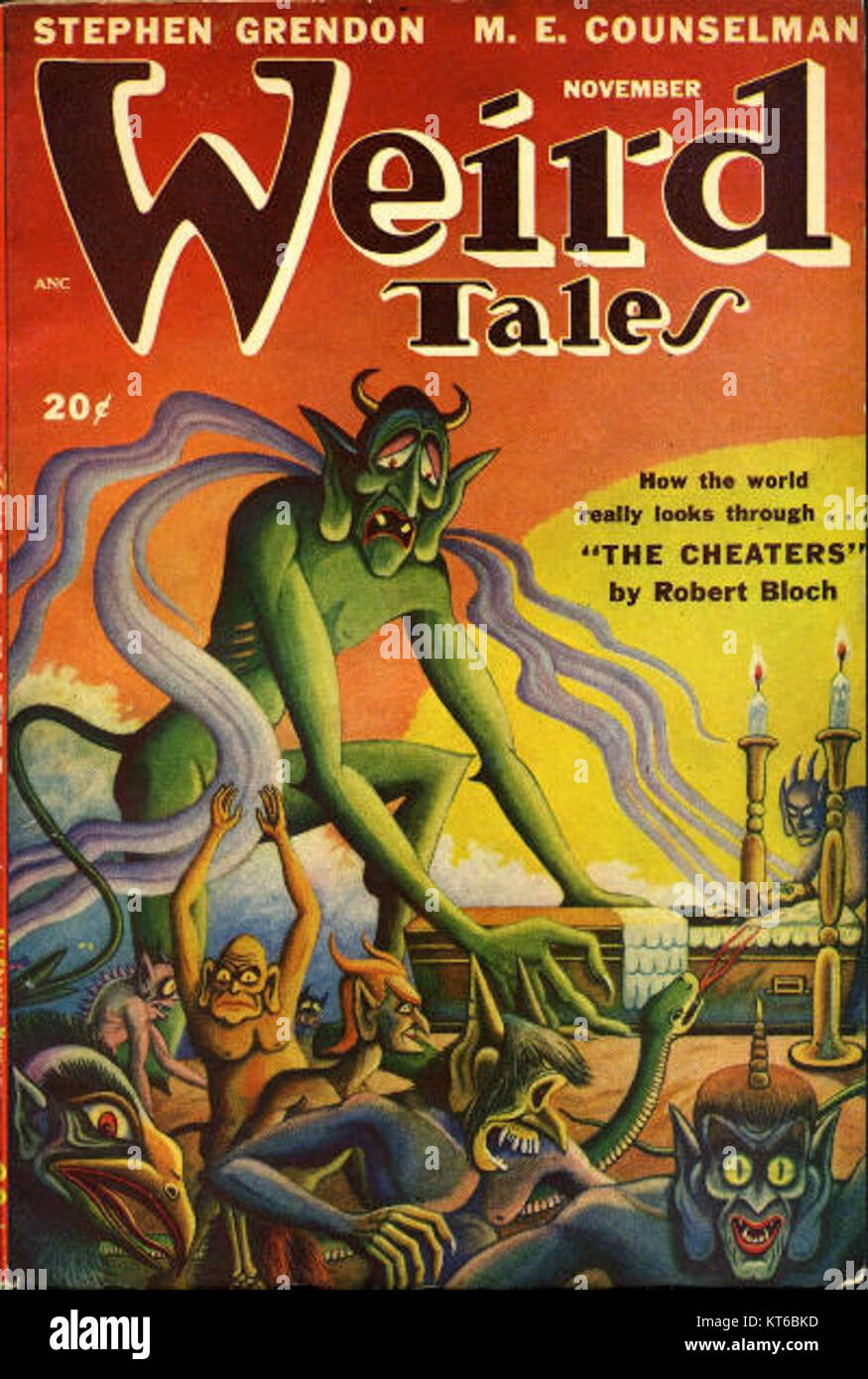 Weird Tales Novembre 1947 Banque D'Images