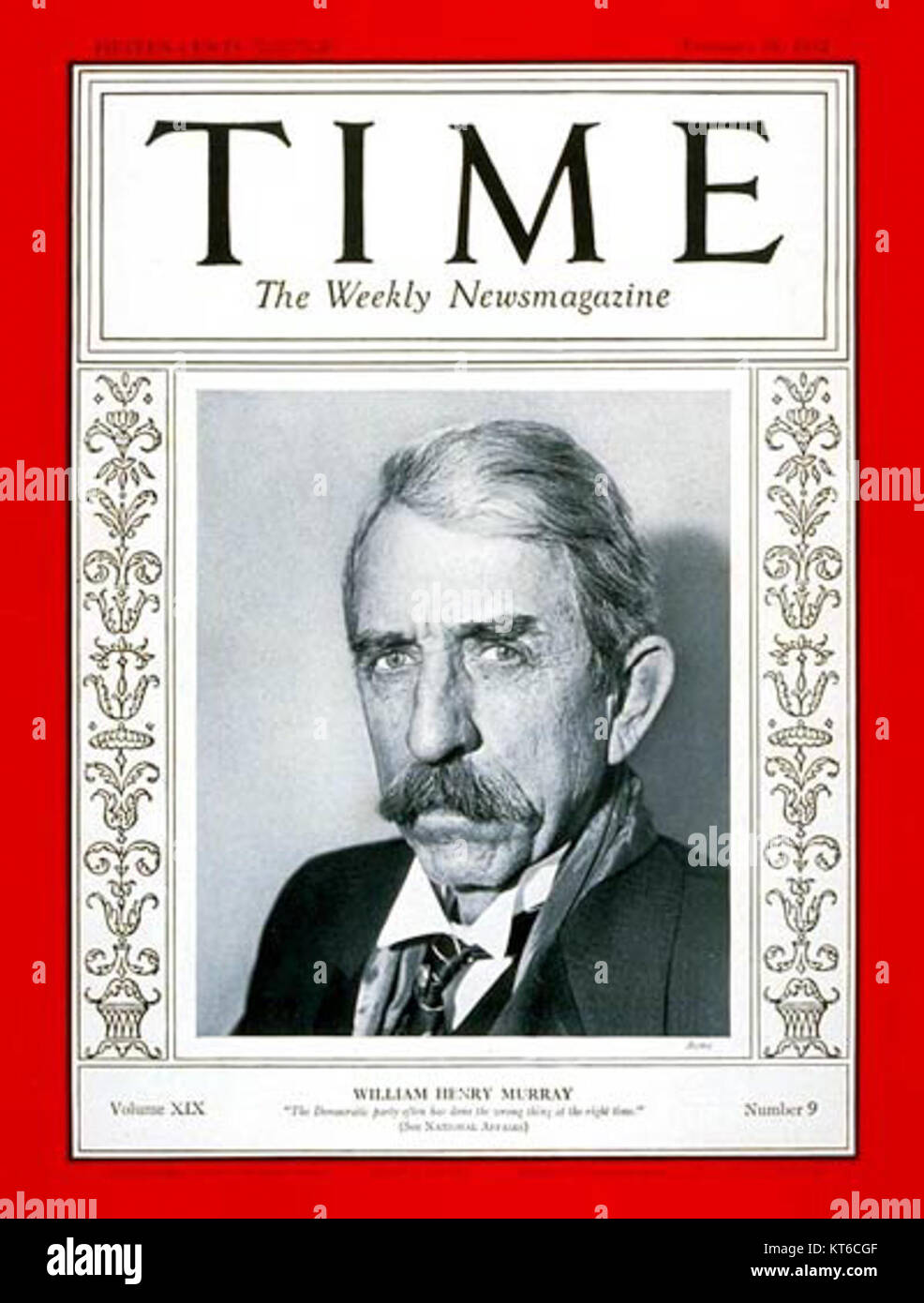 William H. Murray Time Magazine Banque D'Images