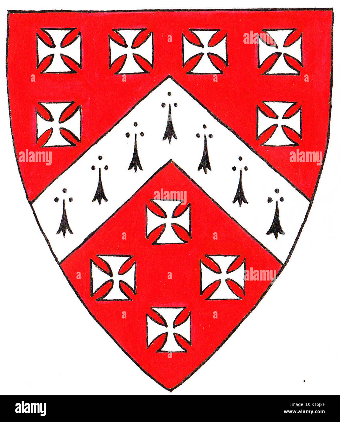 Armoiries Berkeley Stoke Gifford désigne les armoiries associées au village de Stoke Gifford dans le Gloucestershire, en Angleterre. Il représente le patrimoine local et l'importance historique de la région. Banque D'Images