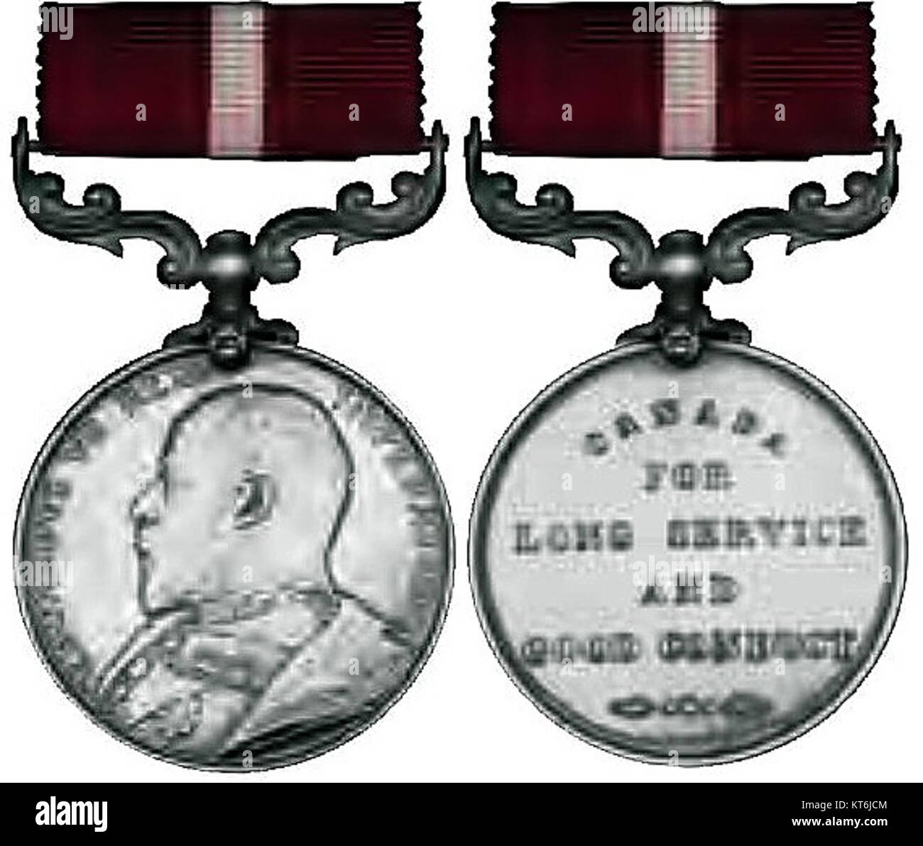 Army Médaille d'ancienneté et de bonne conduite (Canada) Banque D'Images