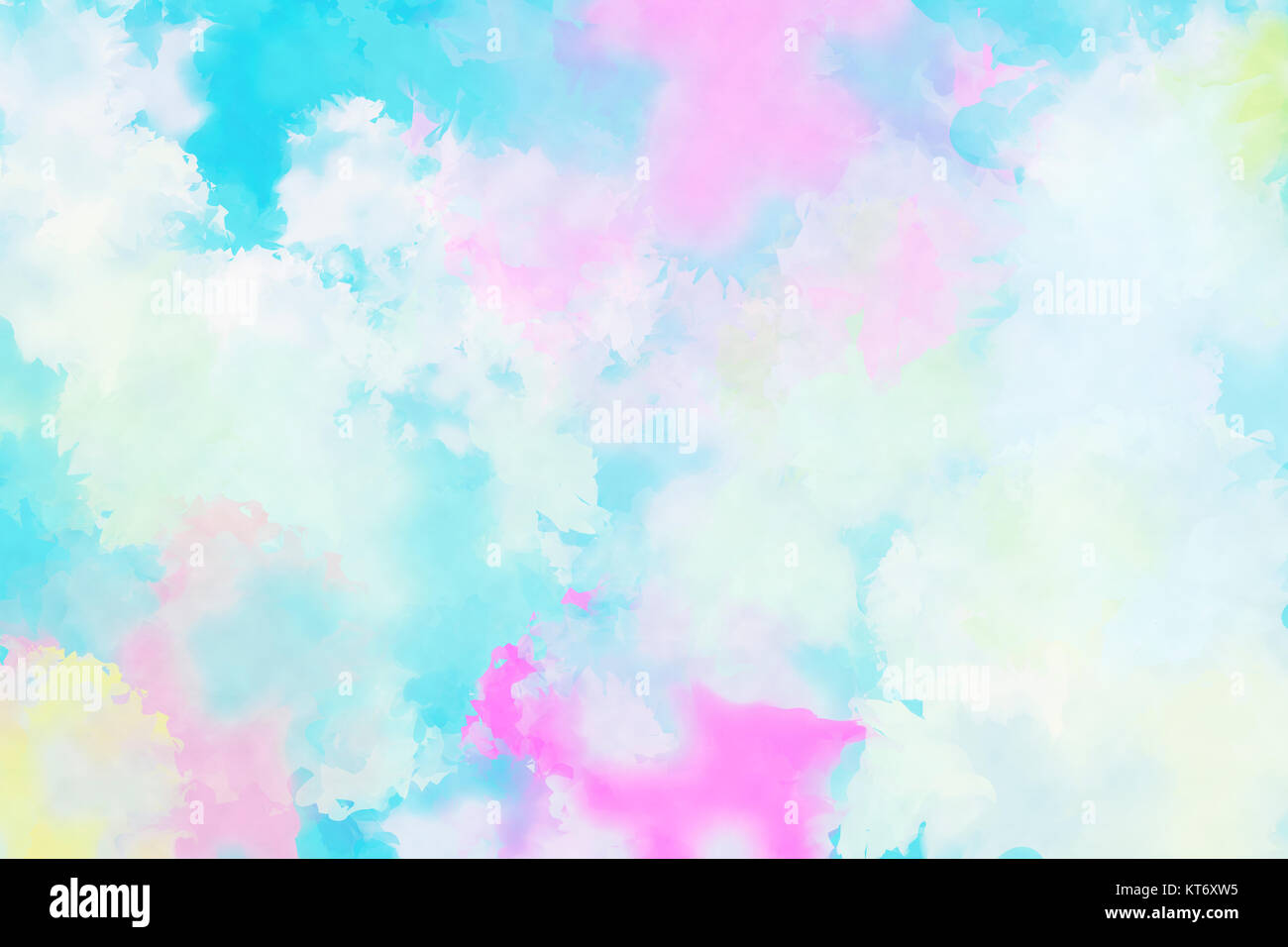 Arrière-plan de peinture aquarelle abstraite rêveuse. Banque D'Images
