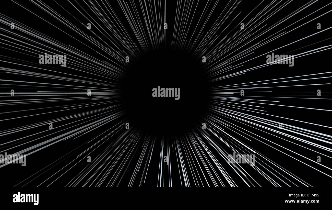 Résumé fond avec lignes futuristes tunnel Banque D'Images