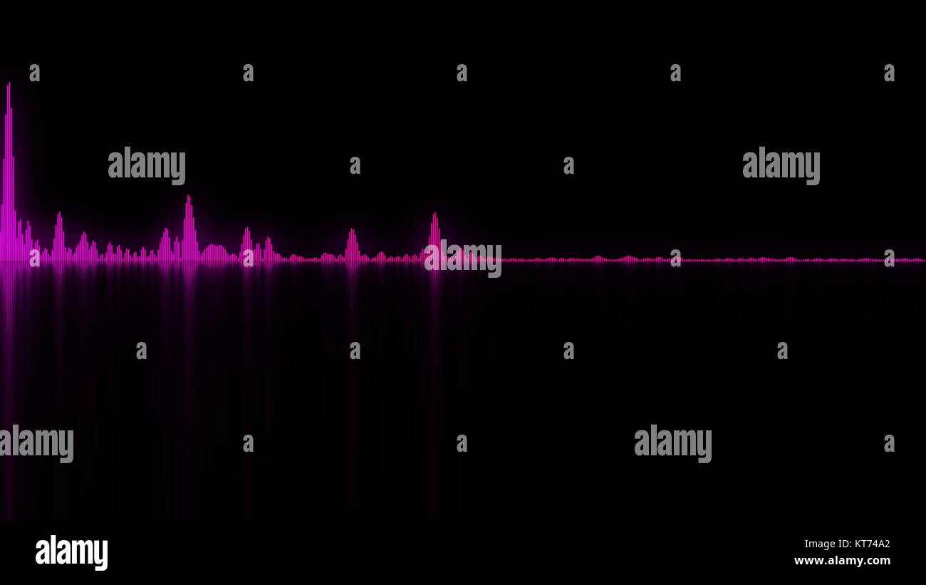 Les ondes sonores colorés. arrière-plan pour les concepts audio Banque D'Images