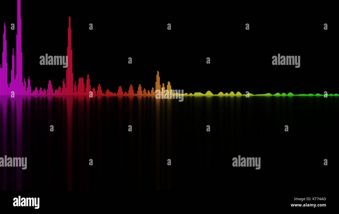 Les ondes sonores colorés. arrière-plan pour les concepts audio Banque D'Images