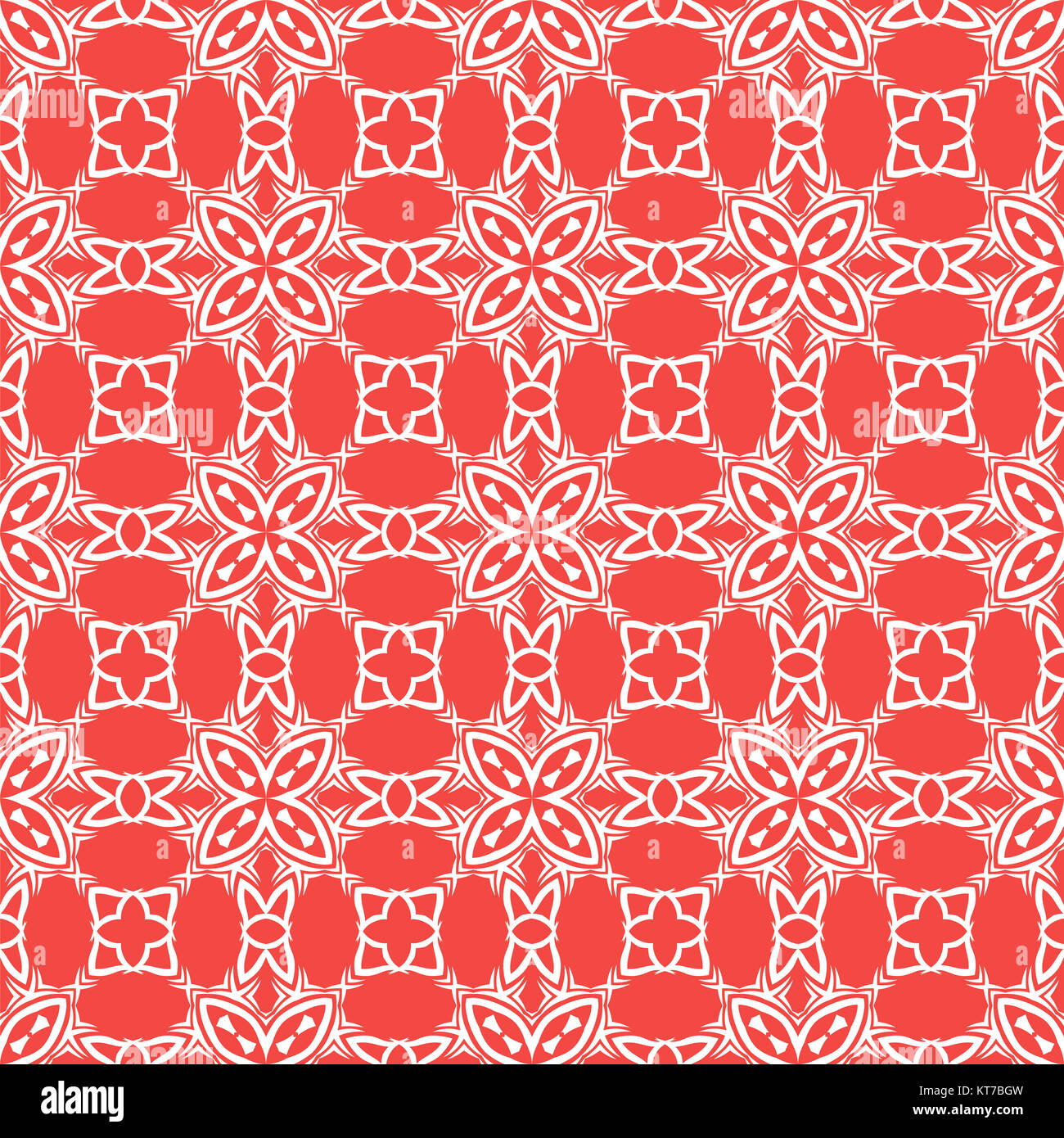 Retro décoratif motif rouge transparent Banque D'Images