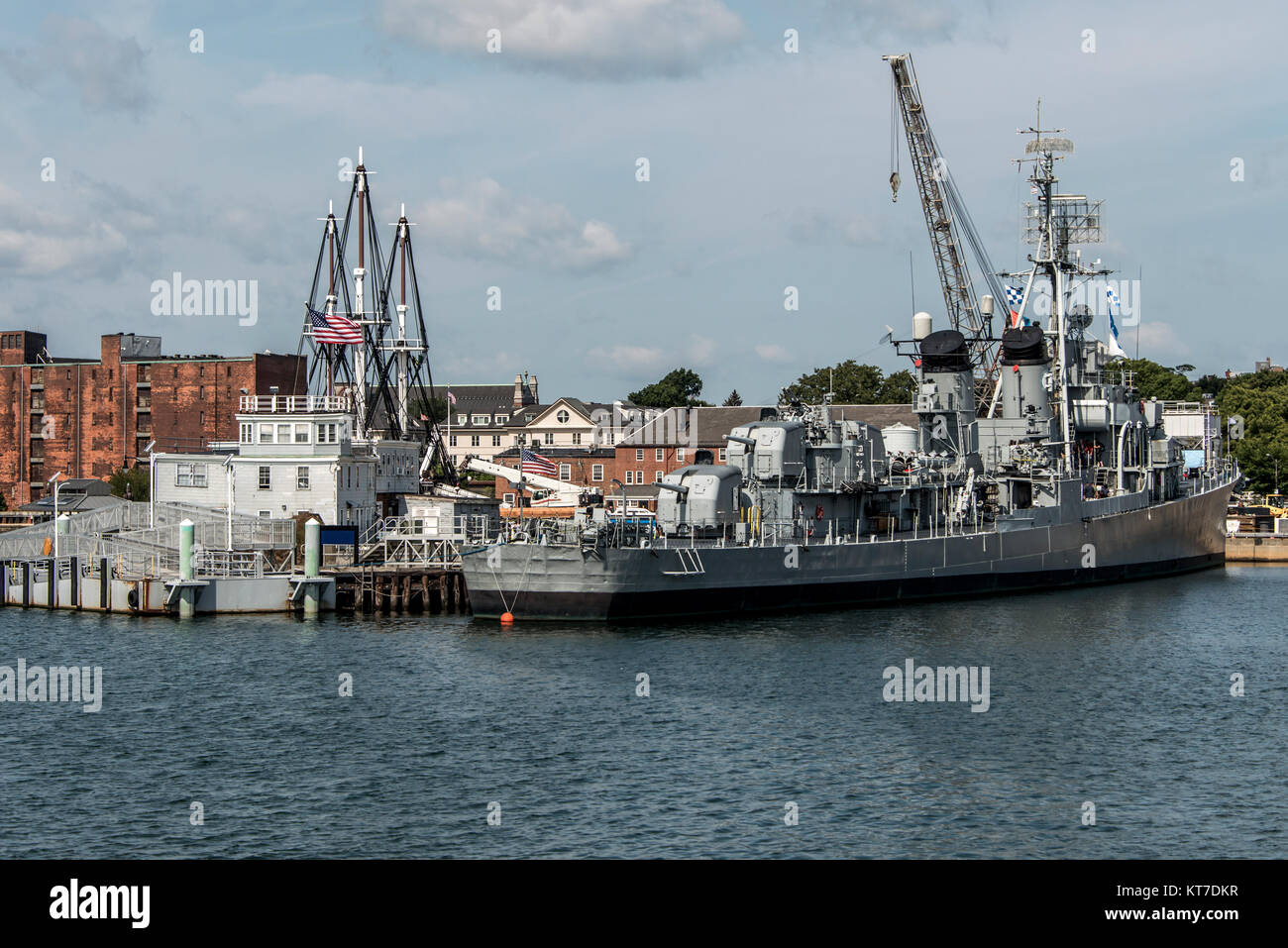 Boston Massachusetts USA USS Cassin Young destroyer de classe Fletcher National Historic Landmark Banque D'Images