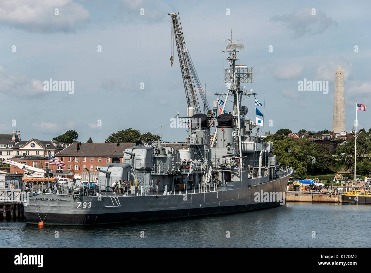 Boston Massachusetts USA 06.09.2017 - USS Cassin Young destroyer de classe Fletcher National Historic Landmark Banque D'Images