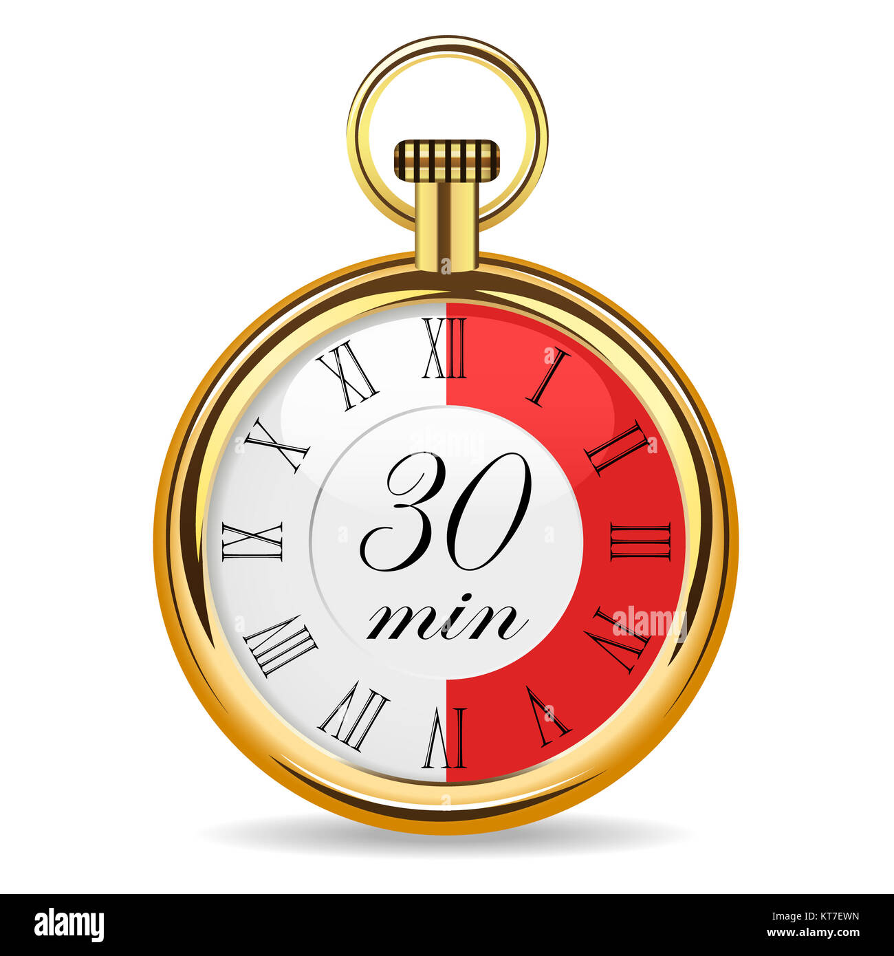 Timer 30 Minutes Vector Illustration Banque D Image Et Photos Alamy