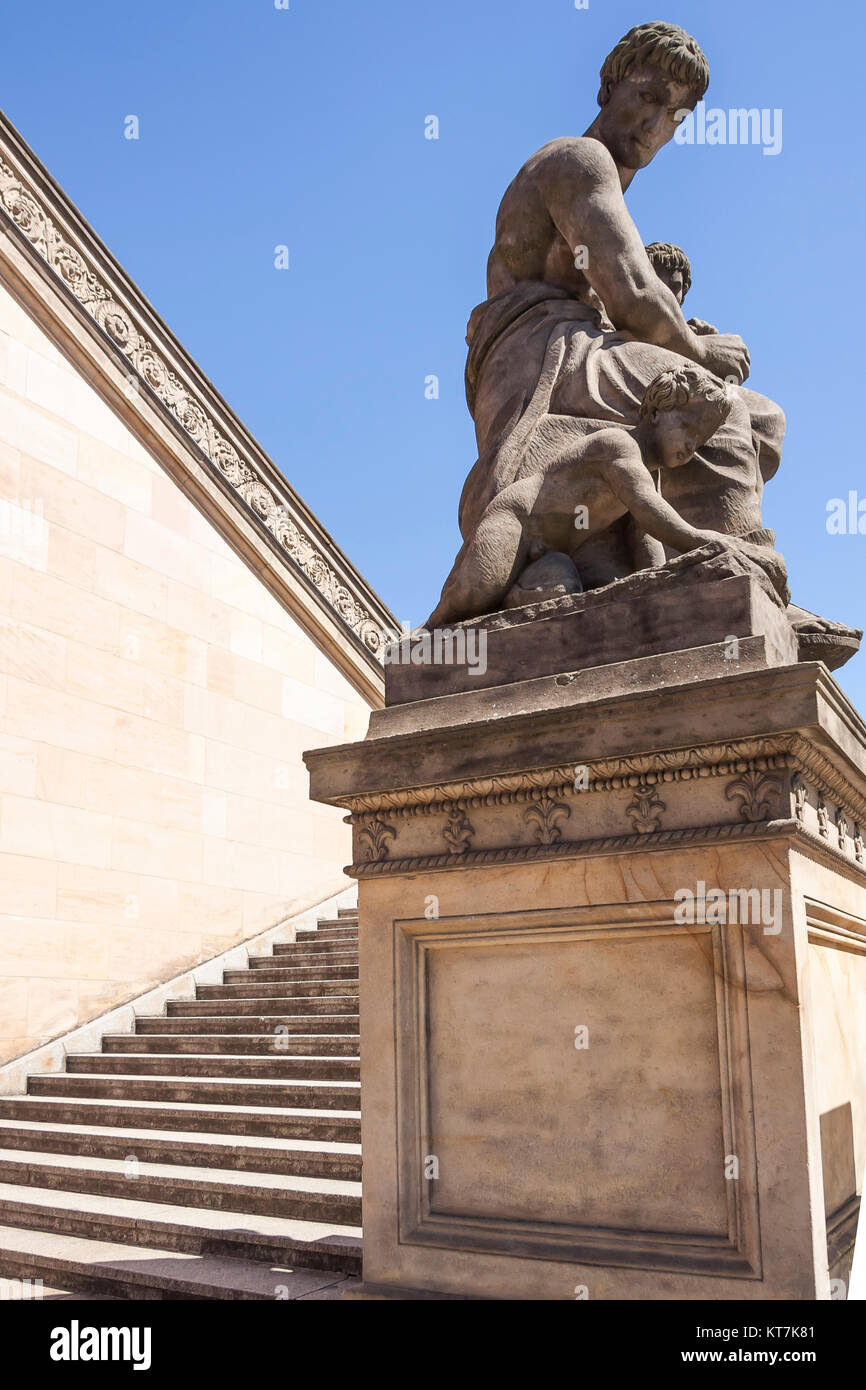 Treppenaufgang Zur Alten Nationalgalerie auf der Museumsinsel à Berlin Banque D'Images