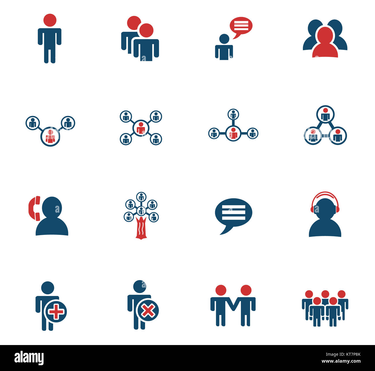 Community icon set Banque D'Images