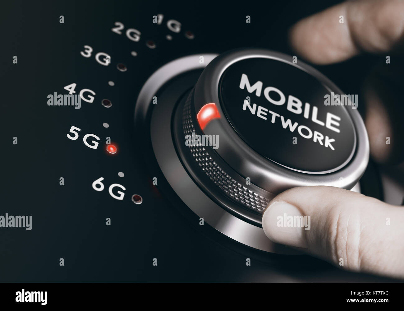 Réseau mobile de 5e génération, système sans fil 5G Banque D'Images