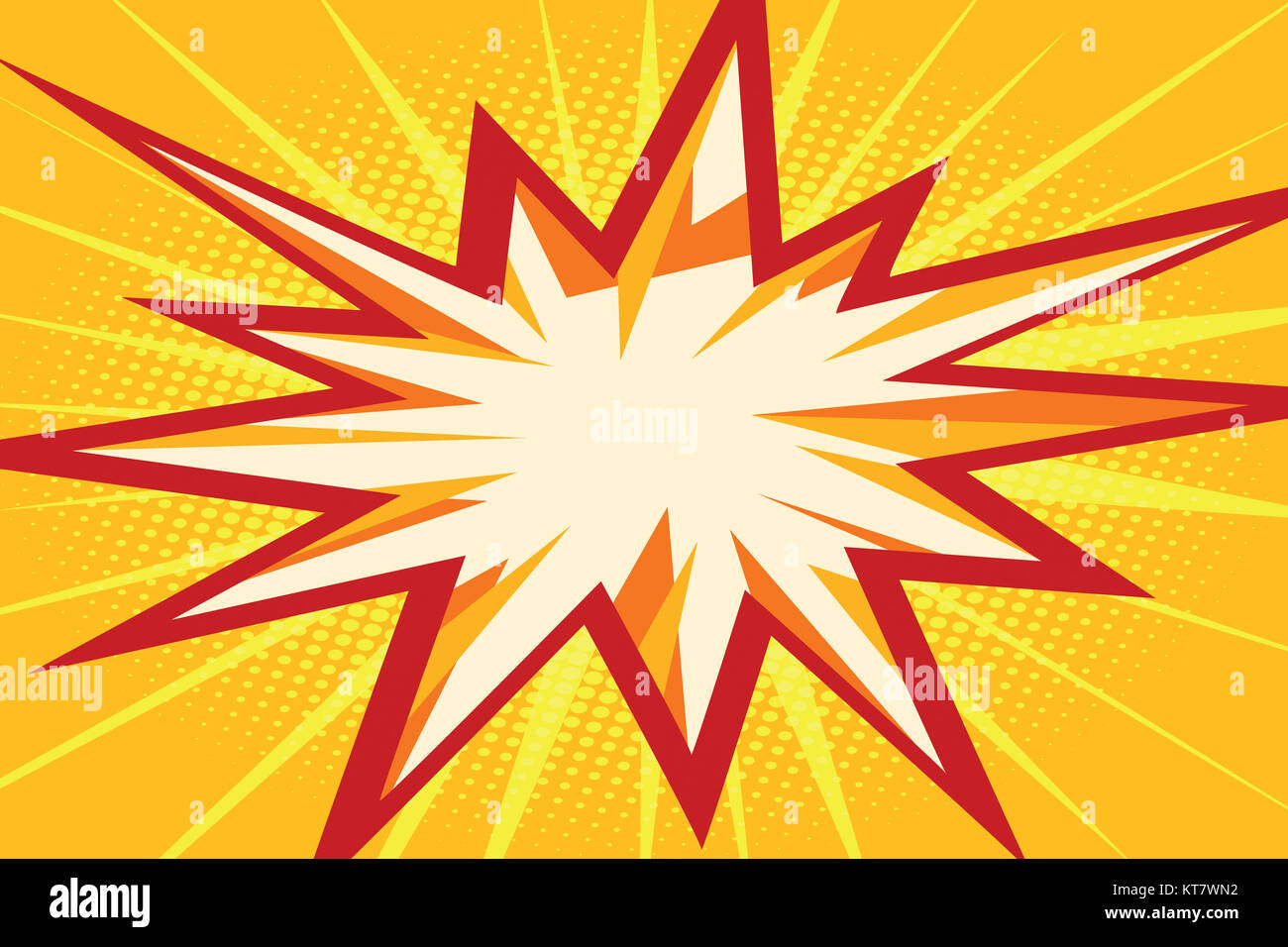 Flash bande dessinée sous forme d'étoiles multivoies Banque D'Images