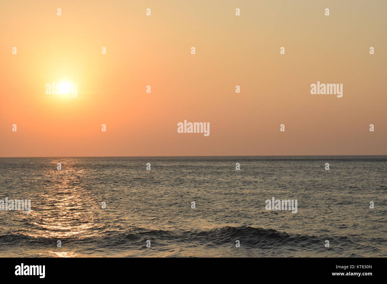 Lever du soleil à Sri Lanka (Ceylan), Negombo beach Banque D'Images