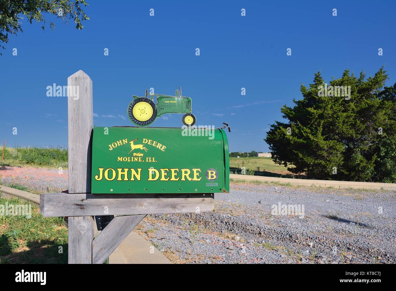 Calumet, Oklahoma 20 juillet 2017 boîte aux lettres avec les
