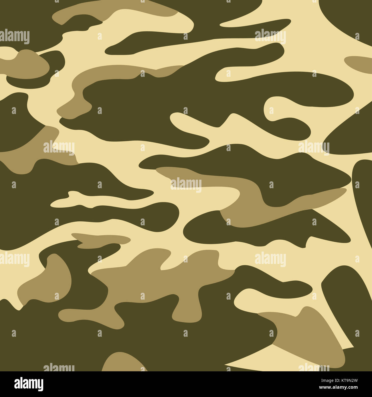 Camouflage background seamless vector illustration. Classic style vêtements camo masquage répéter l'impression. Couleurs vert olive kaki texture forestière Banque D'Images