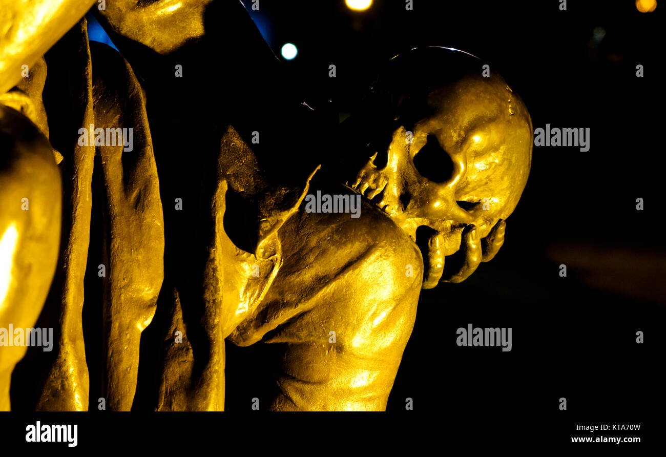 Le Gower memorial de Shakespeare à Stratford-upon-Avon, Warwickshire, Angleterre Hamlet et Yorrick Banque D'Images