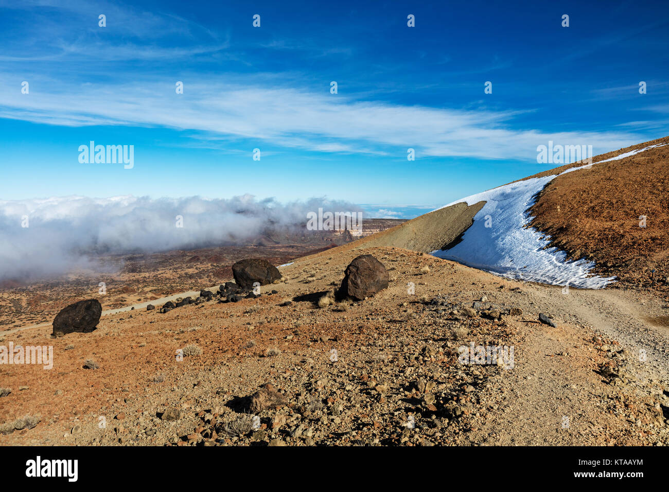 Le Parc National du Teide, Tenerife, Canary Islands - vue d 'Œufs Teide', ou en espagnol 'Huevos del Teide'. Banque D'Images