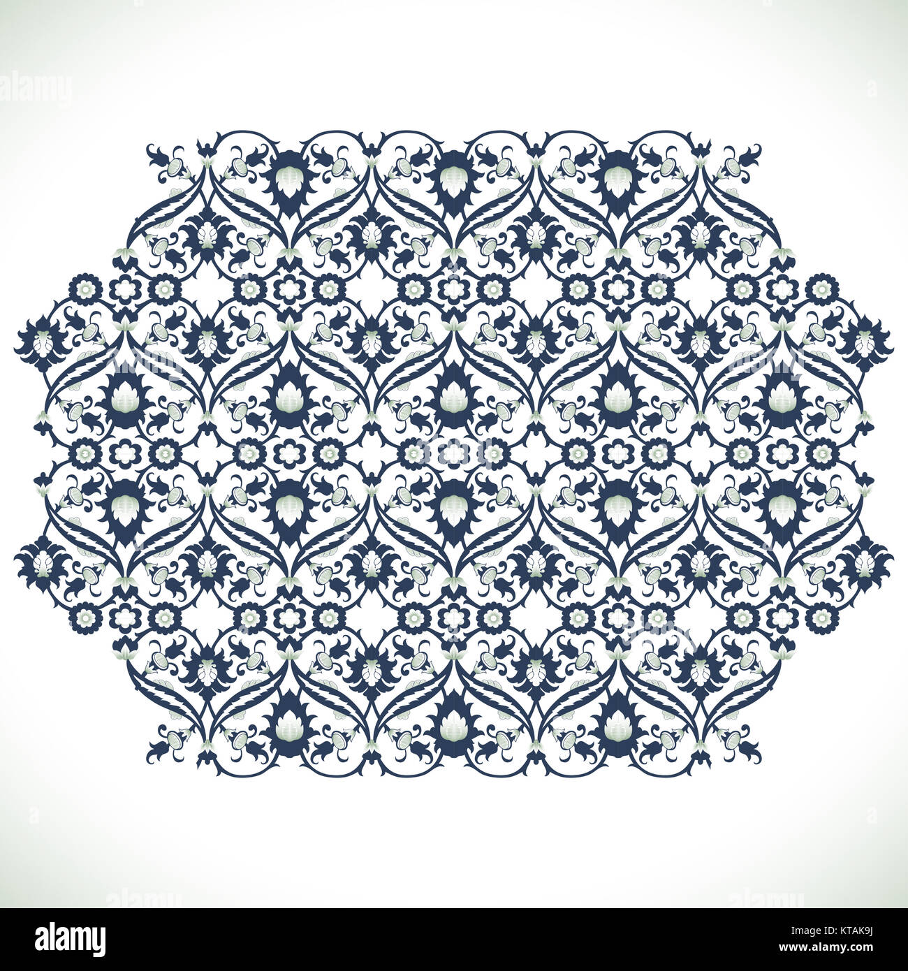 Vintage floral damask Arabesque dentelle Décoration pour la conception d'impression Banque D'Images
