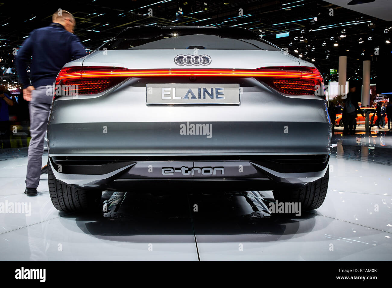 Francfort, Allemagne - le 12 septembre 2017 : Audi 2017 Elaine Concept présenté sur le 67-ème Salon International de l'Automobile de Francfort (IAA) dans le parc des expositions Messe de Francfor Banque D'Images