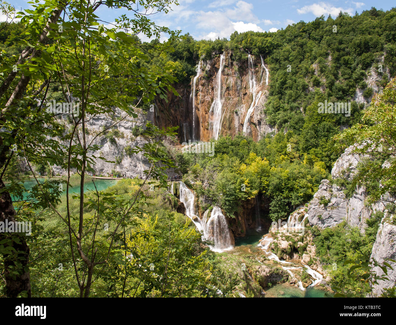 .Le parc national des Lacs de Plitvice Croatie Banque D'Images